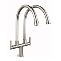 3 way two handle kitchen sink mixer faucet