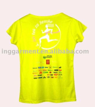 Ladies' t-shirt with Silk Screen Printing