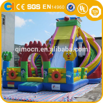 Hot PVC tarpaulin inflatable game toys used playground inflatable slides for sale