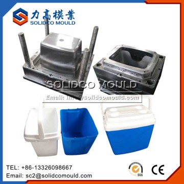 Plastic ice cooler box injection molds