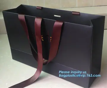 Christmas Gift Paper Bags, art paper gift bag with die cut handle, Luxury Gift Craft Shopping White Kraft Paper Bag