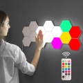 6 PCS RGB LED Honeycomb Hexagon Light