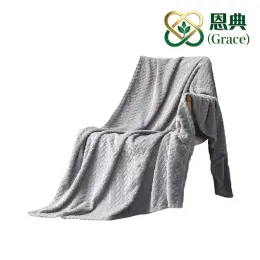 Wheat Jacquard Flannel Blanket