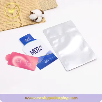 Custom Printed Packing Face Mask Plastic Bag For Skin Care Products