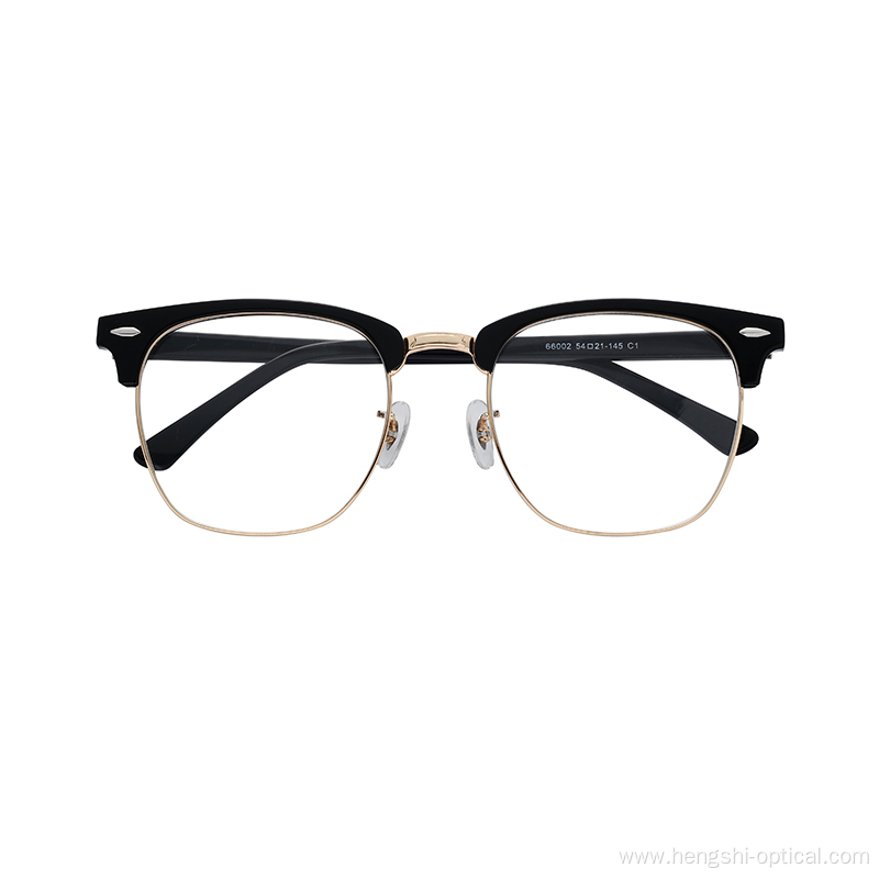 New Acetate Metal Optical Frames Black Eyeglasses Optical Spectacle Frames