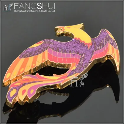 blink phoenix shaped lapel pin