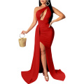 Women Sexy Elegant One Shoulder Evening Dress