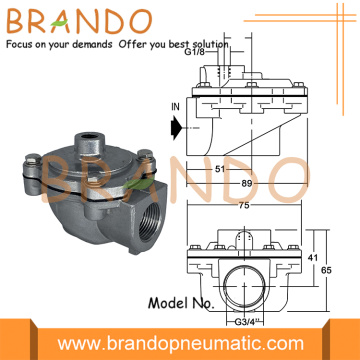 G353A041 Valvola a impulsi con pilota remoto da 3/4 &#39;&#39; serie 353