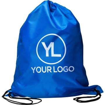 การออกแบบกีฬาแบบกำหนดเอง Drawstring Backpack - ถุงรองเท้าโพลีเอสเตอร์