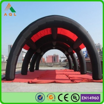 black sun-shade inflatable arch for car garage