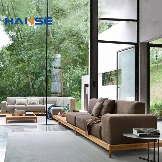 Modern L-Shape Outdoor Lounge Set
