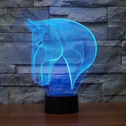 Maufacture Customized night lighting lamp holiday indoor Innovative 3D led night light