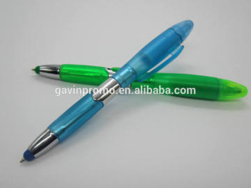 Stylus ball pen with highlighter, blossom stylus pen/highlighter