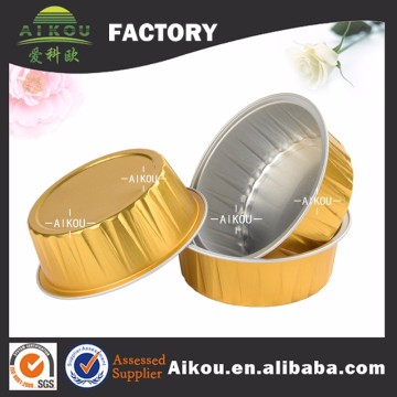 Household easy clean aluminum foil container for microwave, oven and baking