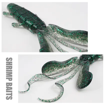 4Pcs/Bag Fishing Lures - Crayfish & Shrimp Soft Bait for Bass & Pike