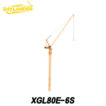 XGL80E-6S 6-тонный башенный кран с подъемной стрелой