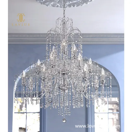 Shopping mall custom candle crystal custom chandelier retro decoration hall corridor project chandelier