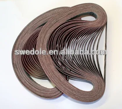 short belts aluminium oxide A-COOL type sanding belts for metal