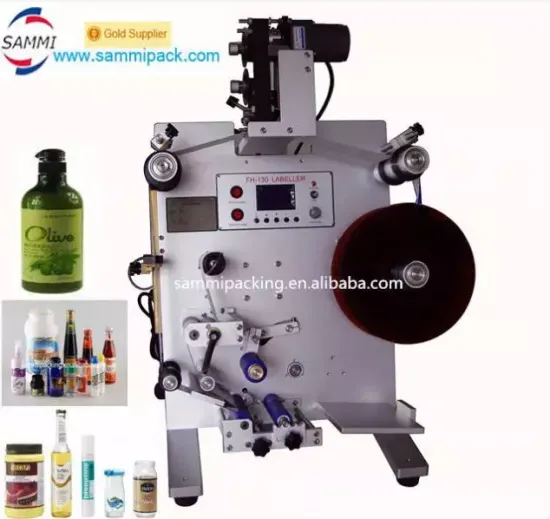 SL-130 Verital Round Bottle Labeller - Adhesive Stickers Labeling Machine for Round Bottles