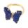 Anneaux de papillon en pierre naturelle Gemone Butfly Forme Ring réglable ANNEUR DE CRISTOZ CRISTO