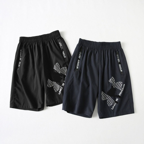 Men's Woven Fabric Sports Shorts With Elastic Waist