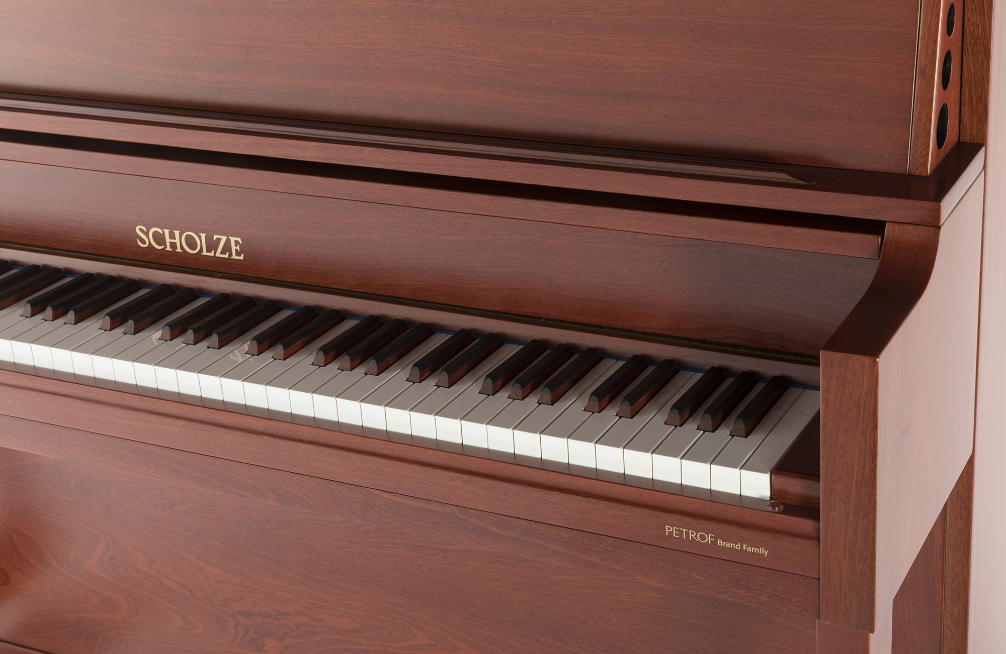 Petrof・Scholze NS-8直立したピアノウォルナットマットプロフェッショナルパフォーマンス128cm EuropeanPetrof Craft Professional Acoustic Piano