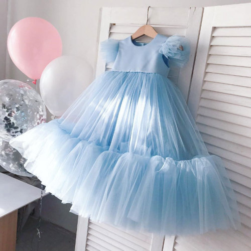 Abito per bambini abito da sposa pettiskirt