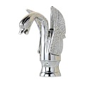 Bathroom wash basin mixer Brass gold faucet rose gold water tap swan shape faucet