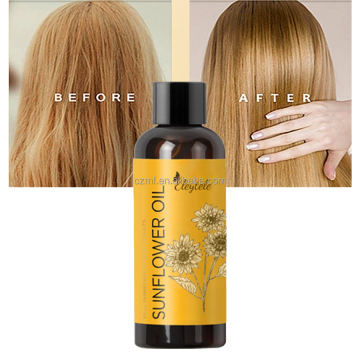 Huiles essentielles de tournesol à 100% Natural Organic Huile et conditionneur de cheveux - Huiles de massage des fleurs solaires pour le traitement et la croissance