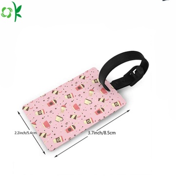 High Quality Printed Logo PVC Luggage Tag