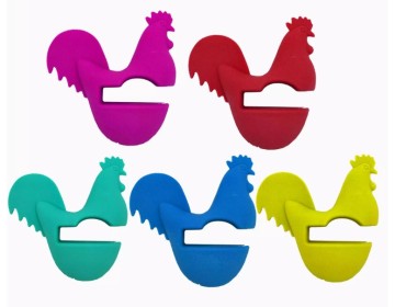 Cooking Tools Silicone Rooster Shape Pot Clips Holder