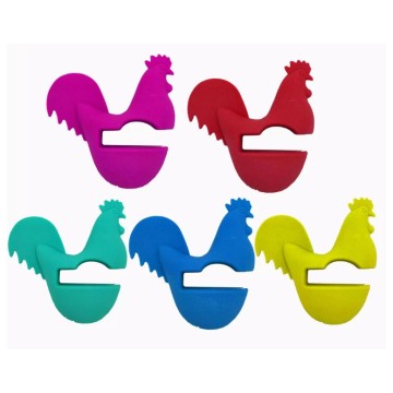 Ferramentas de cozinha Silicone Rooster Shape Pot Clipes