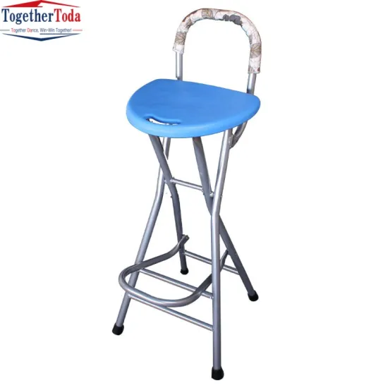 Portable High-Foot Folding Fishing Stool Bar Chair