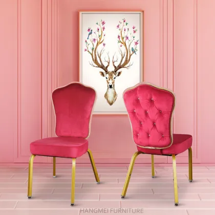 Five Star Hotel Furniture Wholesale: Comfortable Wave Back Banquet Hall Chair for Dining and Conference
