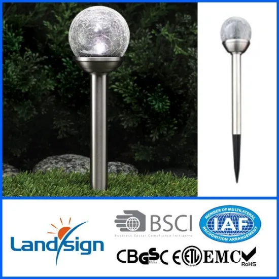 Ningbo Cixi solar glass ball LED light in garden lights