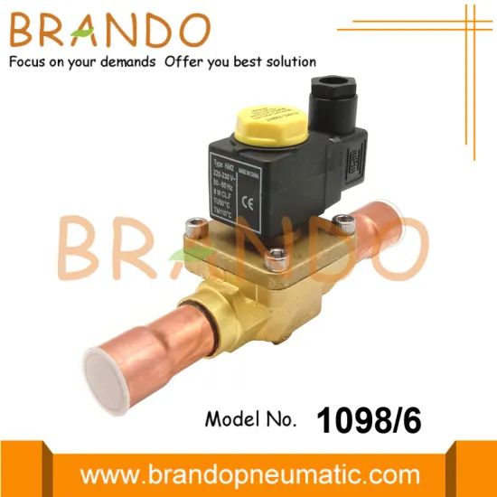 3/4'' 1098/6 Castel Type Solenoid Valve For Refrigeration