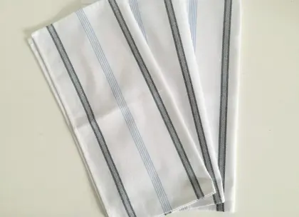 Cotton Yarn Dyed Herringbone Momie Huck Cloth