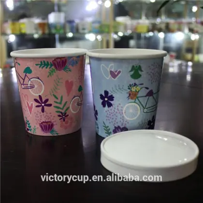 new good looking 500ml disposable paper soup cup and good quality cheap soup paper cup