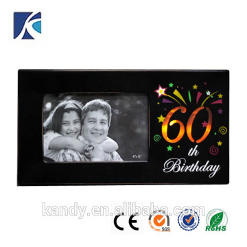 Birthday present "60 years old" lighting led frame