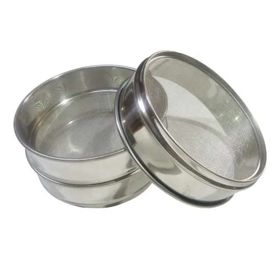 120 Mesh Stainless Steel Sieve 250 Micron 20cm Diameter 5cm Height