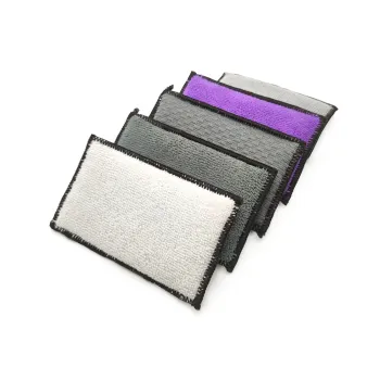 ShineOpen Interior Pad Applicator: Rectangle Shape, Double Sided Car Interior Scrubbing and Detailing Sponge Pad for Car Cleaning