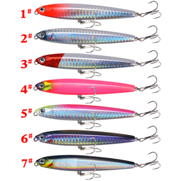 Salt Water Fishing: Long Casting Lures - Shad Crankbait with Treble Hook, Sinking Pencil Artificial Lures