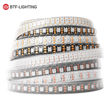 5V White Black PCB LED Strip Lights WS2812B 30-60 LEDs per Meter IP30