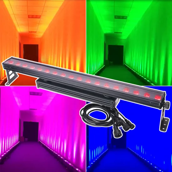 Outdoors DMX512 Waterproof RGBW 18x12W 4-in-1 LED Wall Washer Beam Light