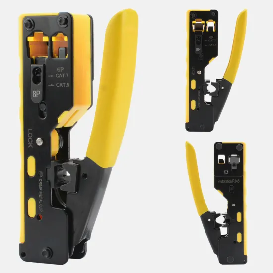 RJ45 RJ11 Crimper Tool for Cat5 Cat7 Cable Termination