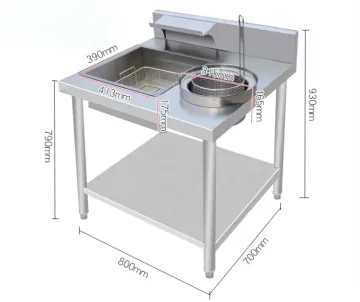 High-Quality Stainless Steel Breading Table - Inspired by KFC, Perfect for Manual Chicken Breading - For Sale