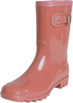 Klassische Damen-Regenstiefel mit halbhoher Wade im Garten-Stil