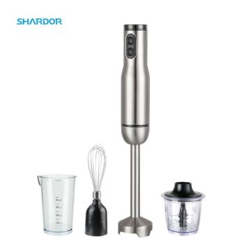 Adjustable Speed Stainless Steel Blades Immersion Blender for Soup, Smoothies, and Baby Food