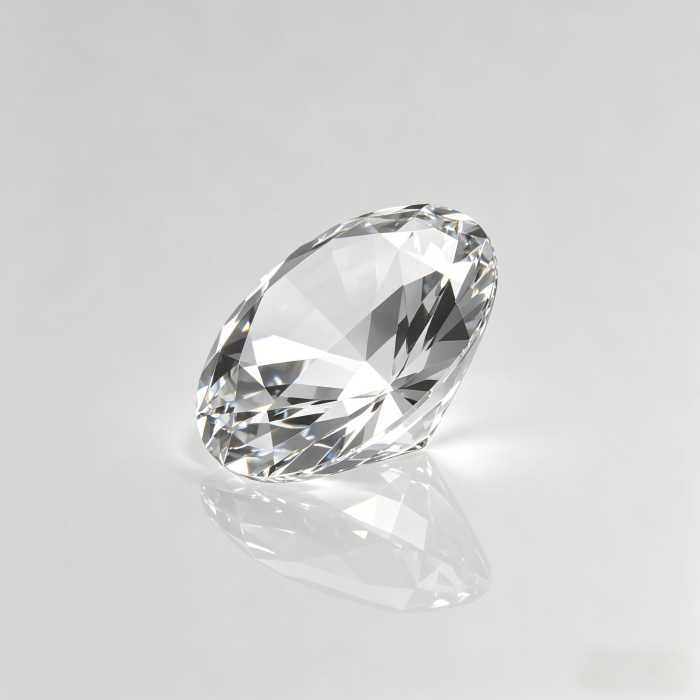 Berlian Peringatan Oval dari Abu atau Rambut | Perhiasan Bunga