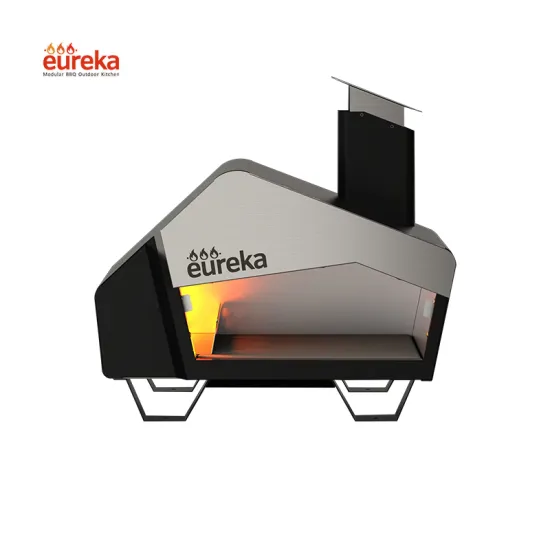 High Dual Fuel Temperature Italian Mobile Pizza Oven with Chimney